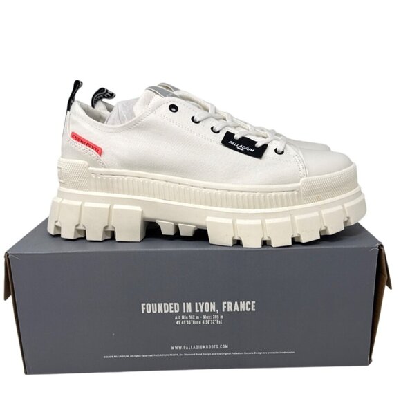 Palladium Revolt Lo TX Sneakers Star White Size 11 Women's Chunky Sole - Picture 4 of 13